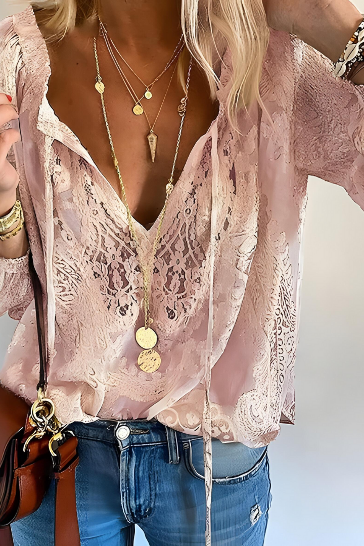 JILL - CROCHET BOHO BLOUSE