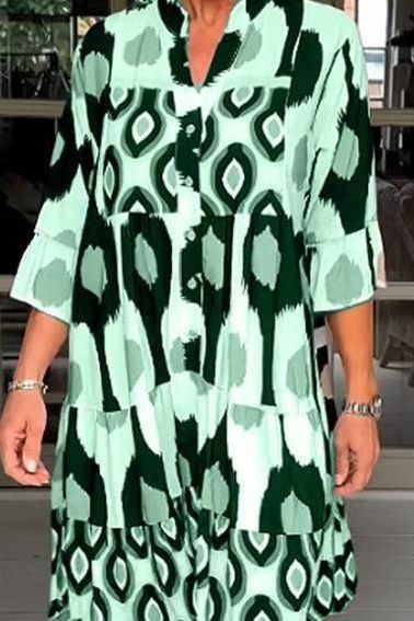 Rebecca™ Abstract Print Dress