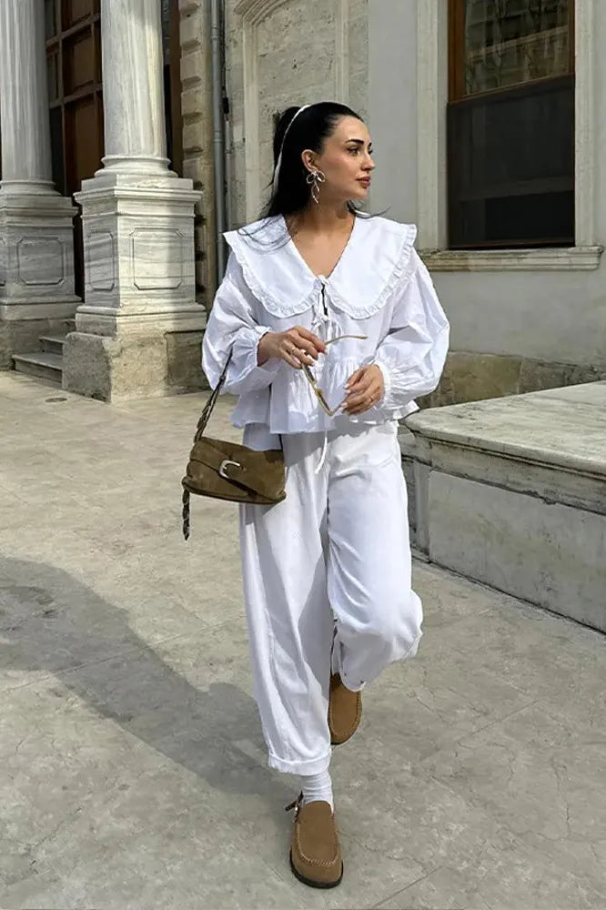 LanternElegance Lace Blouse