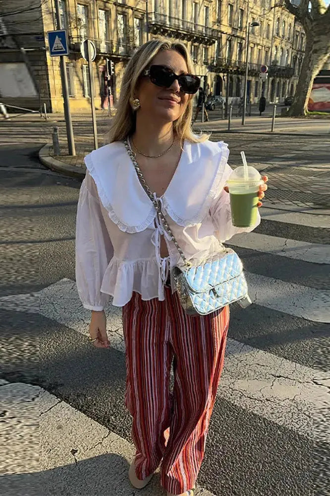 LanternElegance Lace Blouse