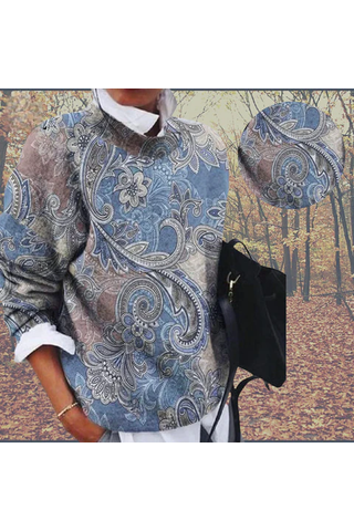 June – Comfortable printed sweater