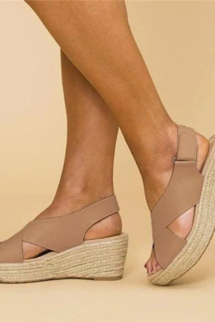 Amber™ Cross-Strap Wedges