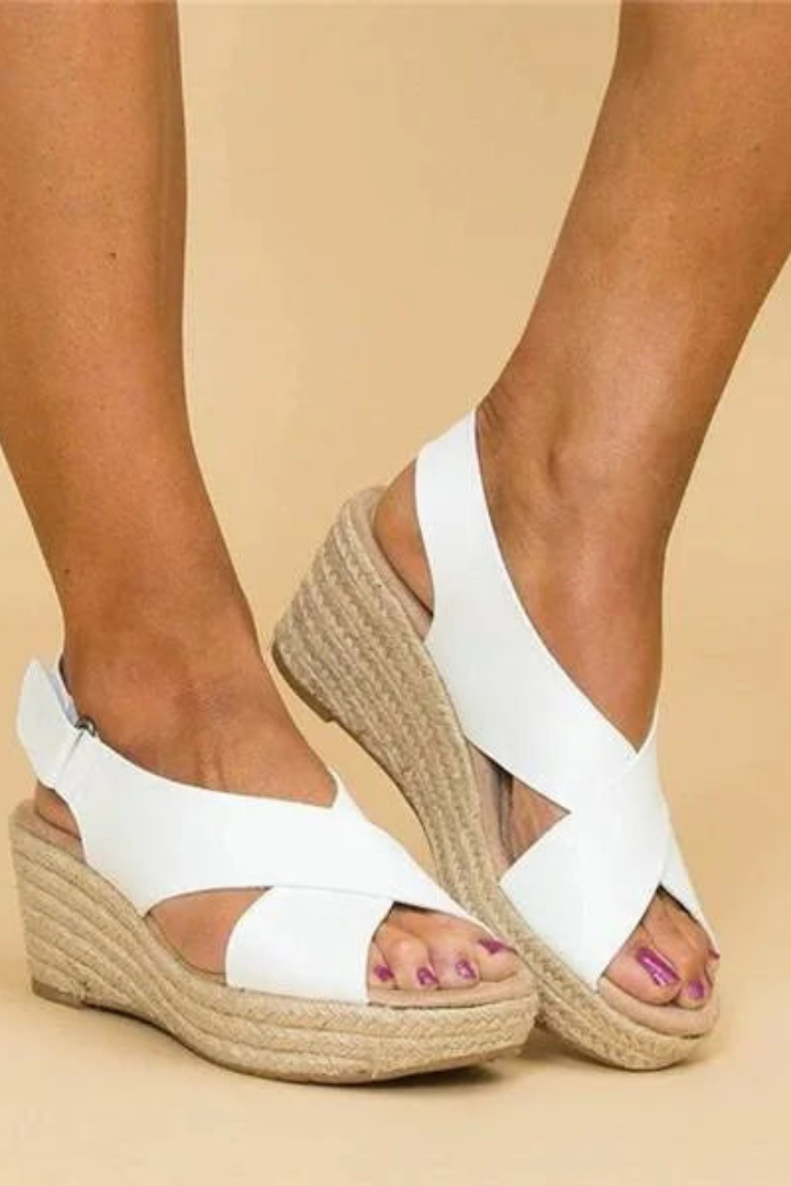 Amber™ Cross-Strap Wedges