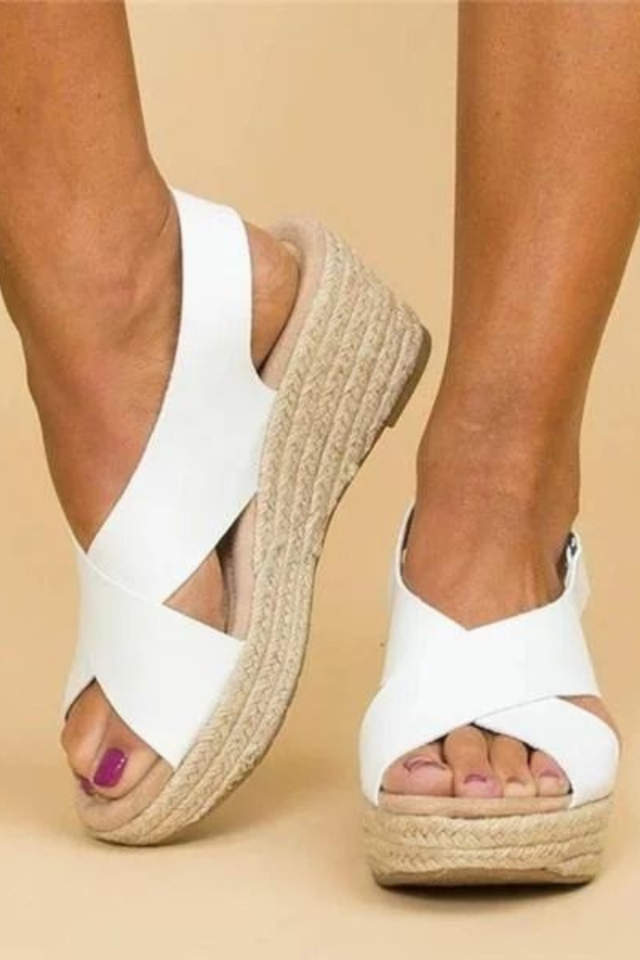 Amber™ Cross-Strap Wedges