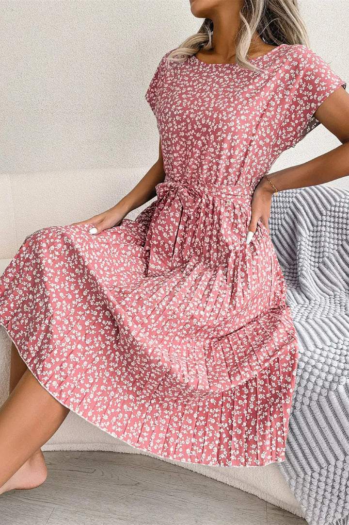 Estelle™ Floral Pleated Dress