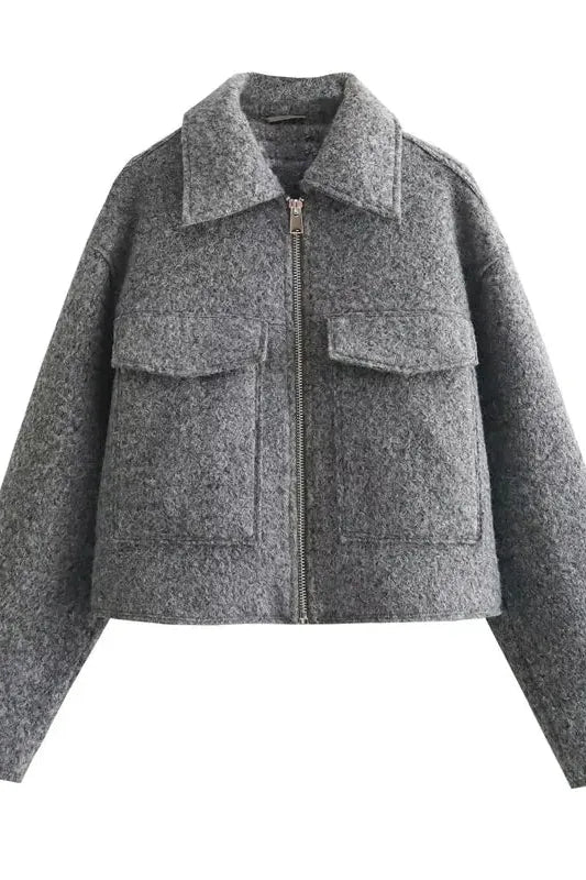 Meghan™ Sleek Cropped Coat