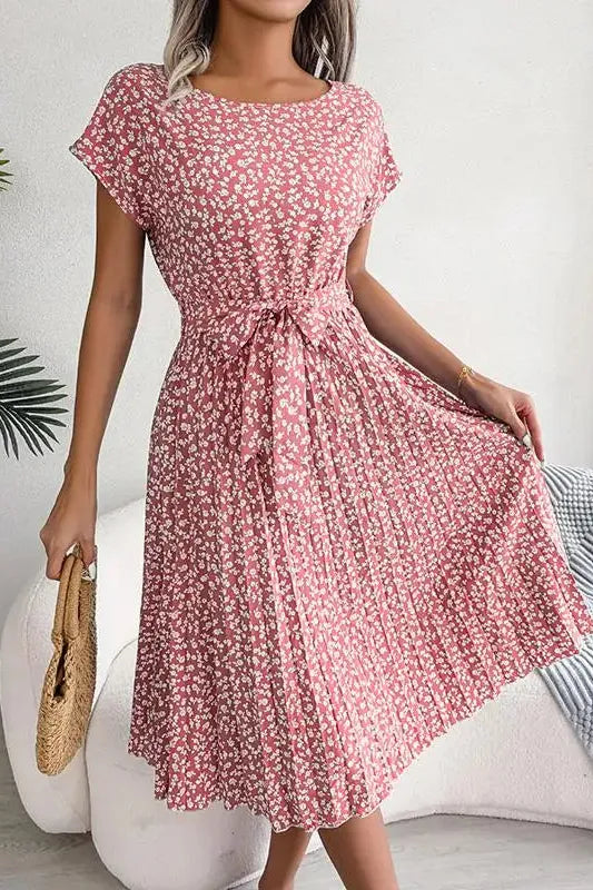 Estelle™ Floral Pleated Dress