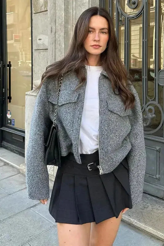 Meghan™ Sleek Cropped Coat