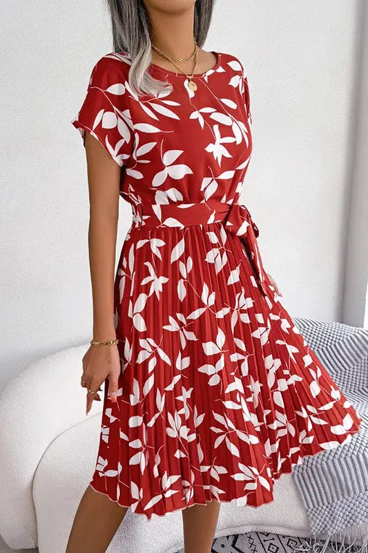 Estelle™ Floral Pleated Dress