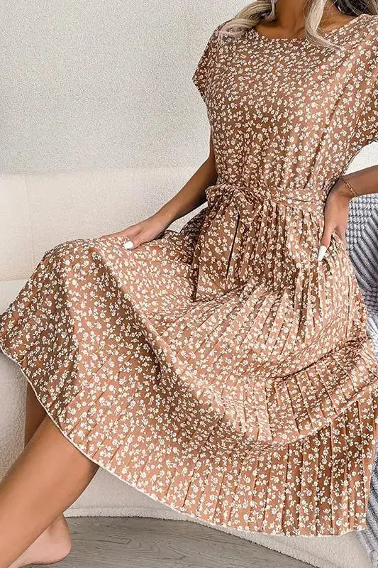 Estelle™ Floral Pleated Dress