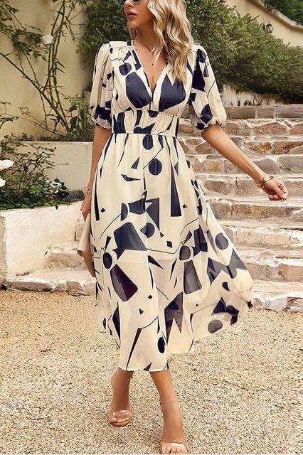Lyra™ Modern Graphic Dress