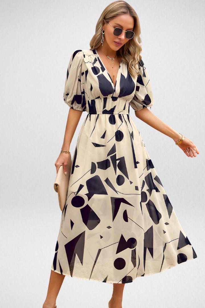 Roxy™ Printed V-Neck Dress